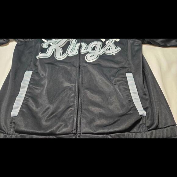 GIII Los Angeles Kings Women's Black Zip-Up Track Jacket Size Small - Picture 4 of 11